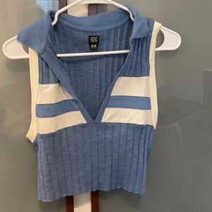 Crop, vintage style sweater tank